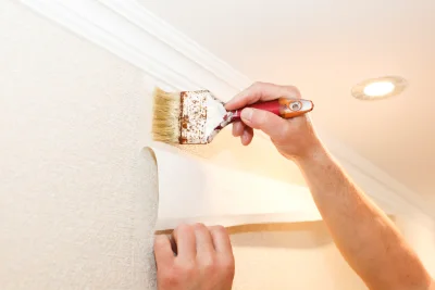 Pose de papier peint à Berganty — revêtements muraux et toiles de verre